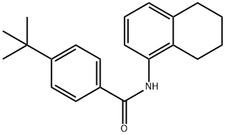 4-tert-butyl-N-(5,6,7,8-tetrahydronaphthalen-1-yl)benzamide Struktur