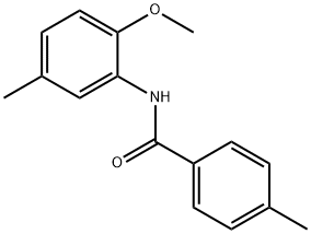 N-(2-methoxy-5-methylphenyl)-4-methylbenzamide Struktur