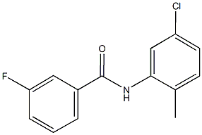 N-(5-chloro-2-methylphenyl)-3-fluorobenzamide Struktur