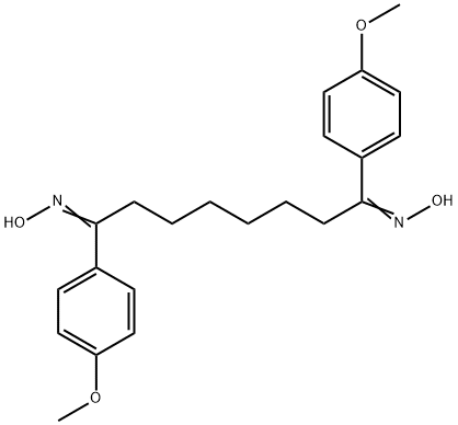 1,8-bis(4-methoxyphenyl)-1,8-octanedione dioxime Struktur