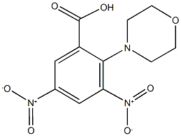 3,5-dinitro-2-(4-morpholinyl)benzoic acid Struktur