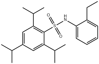 N-(2-ethylphenyl)-2,4,6-triisopropylbenzenesulfonamide Struktur