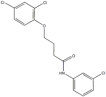 N-(3-chlorophenyl)-4-(2,4-dichlorophenoxy)butanamide Struktur