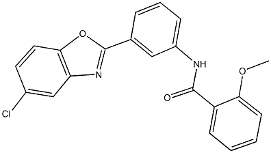 N-[3-(5-chloro-1,3-benzoxazol-2-yl)phenyl]-2-methoxybenzamide Struktur