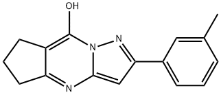 2-(3-methylphenyl)-6,7-dihydro-5H-cyclopenta[d]pyrazolo[1,5-a]pyrimidin-8-ol Struktur