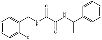 N~1~-(2-chlorobenzyl)-N~2~-(1-phenylethyl)ethanediamide Struktur