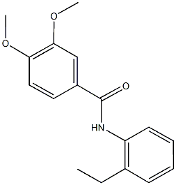 N-(2-ethylphenyl)-3,4-dimethoxybenzamide Struktur