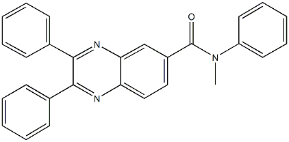 N-methyl-N,2,3-triphenylquinoxaline-6-carboxamide Struktur