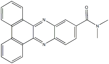 N,N-dimethyldibenzo[a,c]phenazine-11-carboxamide Struktur