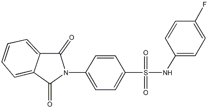 4-(1,3-dioxo-1,3-dihydro-2H-isoindol-2-yl)-N-(4-fluorophenyl)benzenesulfonamide Struktur