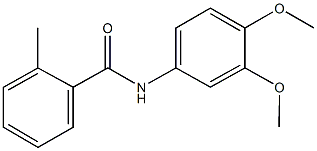 N-(3,4-dimethoxyphenyl)-2-methylbenzamide Struktur