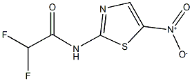 2,2-difluoro-N-{5-nitro-1,3-thiazol-2-yl}acetamide Struktur