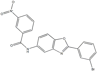 N-[2-(3-bromophenyl)-1,3-benzoxazol-5-yl]-3-nitrobenzamide Struktur