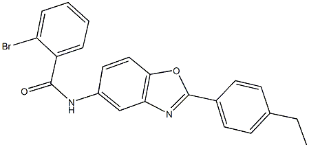 2-bromo-N-[2-(4-ethylphenyl)-1,3-benzoxazol-5-yl]benzamide Struktur