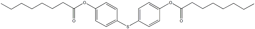 4-{[4-(octanoyloxy)phenyl]sulfanyl}phenyl octanoate Struktur