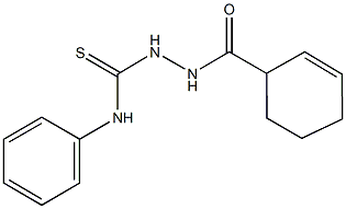 2-(2-cyclohexen-1-ylcarbonyl)-N-phenylhydrazinecarbothioamide Struktur