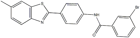 3-bromo-N-[4-(6-methyl-1,3-benzothiazol-2-yl)phenyl]benzamide Struktur