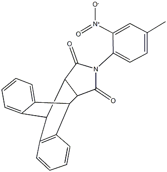 17-{2-[hydroxy(oxido)amino]-4-methylphenyl}-17-azapentacyclo[6.6.5.0~2,7~.0~9,14~.0~15,19~]nonadeca-2,4,6,9,11,13-hexaene-16,18-dione Struktur