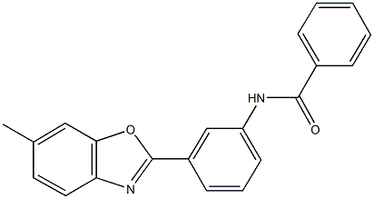 N-[3-(6-methyl-1,3-benzoxazol-2-yl)phenyl]benzamide Struktur