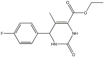 ethyl 6-(4-fluorophenyl)-5-methyl-2-oxo-1,2,3,6-tetrahydro-4-pyrimidinecarboxylate Struktur