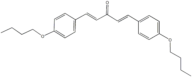 1,5-bis(4-butoxyphenyl)-1,4-pentadien-3-one Struktur