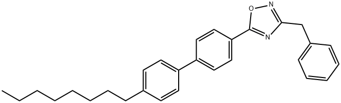 5-(4'-octyl[1,1'-biphenyl]-4-yl)-3-(phenylmethyl)-1,2,4-oxadiazole Struktur