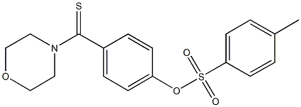 4-(4-morpholinylcarbothioyl)phenyl 4-methylbenzenesulfonate Struktur