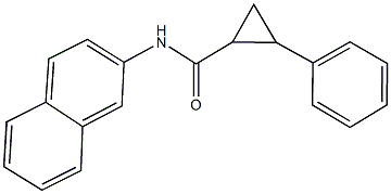 N-(2-naphthyl)-2-phenylcyclopropanecarboxamide Struktur