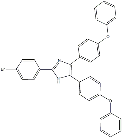 2-(4-bromophenyl)-4,5-bis[4-(phenyloxy)phenyl]-1H-imidazole Struktur