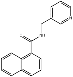 N-(pyridin-3-ylmethyl)-1-naphthamide Struktur