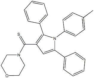 4-{[1-(4-methylphenyl)-2,5-diphenyl-1H-pyrrol-3-yl]carbothioyl}morpholine Struktur