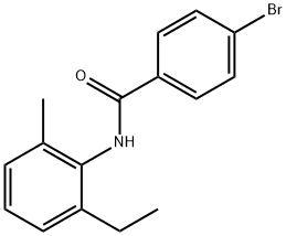 4-bromo-N-(2-ethyl-6-methylphenyl)benzamide Struktur