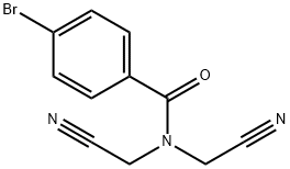 4-bromo-N,N-bis(cyanomethyl)benzamide Struktur