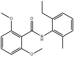 N-(2-ethyl-6-methylphenyl)-2,6-dimethoxybenzamide Struktur