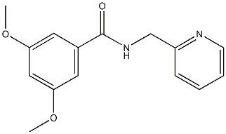 3,5-dimethoxy-N-(2-pyridinylmethyl)benzamide Struktur