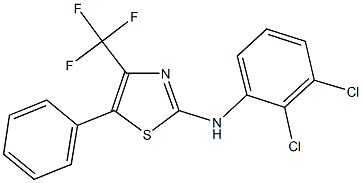 N-(2,3-dichlorophenyl)-5-phenyl-4-(trifluoromethyl)-1,3-thiazol-2-amine Struktur