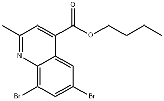 butyl 6,8-dibromo-2-methylquinoline-4-carboxylate Struktur