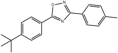 5-[4-(1,1-dimethylethyl)phenyl]-3-(4-methylphenyl)-1,2,4-oxadiazole Struktur