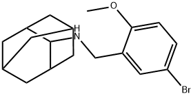 N-(5-bromo-2-methoxybenzyl)-2-adamantanamine Struktur