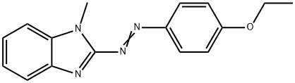 2-[(4-ethoxyphenyl)diazenyl]-1-methyl-1H-benzimidazole Struktur