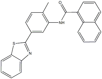 N-[5-(1,3-benzothiazol-2-yl)-2-methylphenyl]-1-naphthamide Struktur