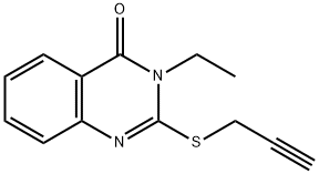 3-ethyl-2-(2-propynylsulfanyl)-4(3H)-quinazolinone Struktur