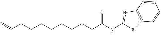 N-(1,3-benzothiazol-2-yl)-10-undecenamide Struktur