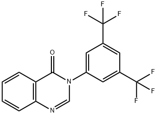 3-[3,5-bis(trifluoromethyl)phenyl]-4(3H)-quinazolinone Struktur