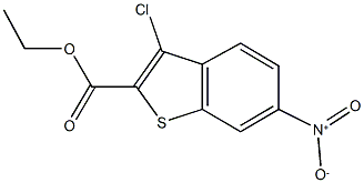 ethyl 3-chloro-6-nitro-1-benzothiophene-2-carboxylate Struktur