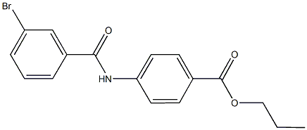 propyl 4-[(3-bromobenzoyl)amino]benzoate Struktur