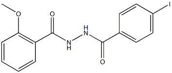 N'-(4-iodobenzoyl)-2-methoxybenzohydrazide Struktur