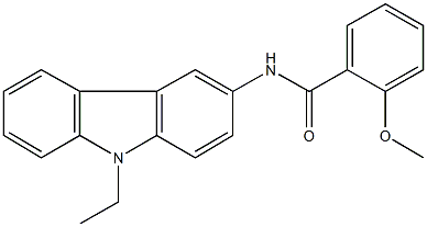 N-(9-ethyl-9H-carbazol-3-yl)-2-methoxybenzamide Struktur