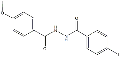 N'-(4-iodobenzoyl)-4-methoxybenzohydrazide Struktur