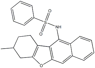 N-(3-methyl-1,2,3,4-tetrahydronaphtho[2,3-b][1]benzofuran-11-yl)benzenesulfonamide Struktur